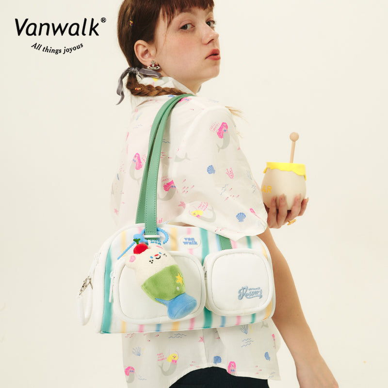 Vanwalk Water-Resistant Summer Afternoon Tea Shoulder Bag V2629