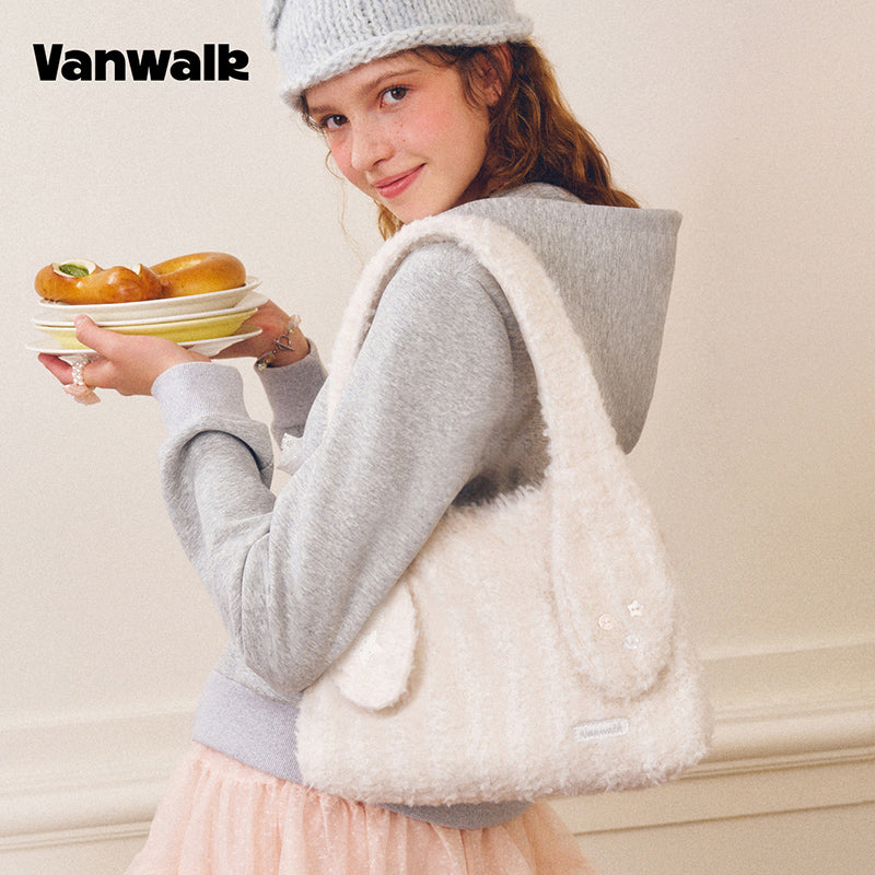 VANWALK Cocoa Pie Series Coquette Long Handle Bunny Ear Shoulder Bag V3108