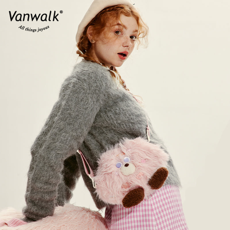 Vanwalk Fashion Mao Monster Crossbody Bag V2717