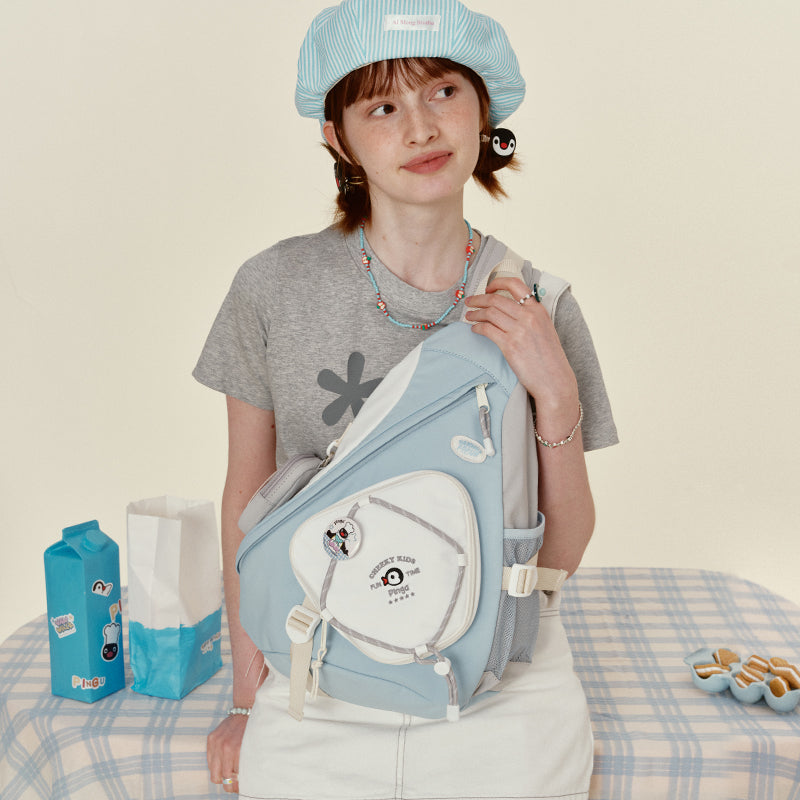 VANWALK Cute Pingu Collaboration Series Shoulder Bag v2936