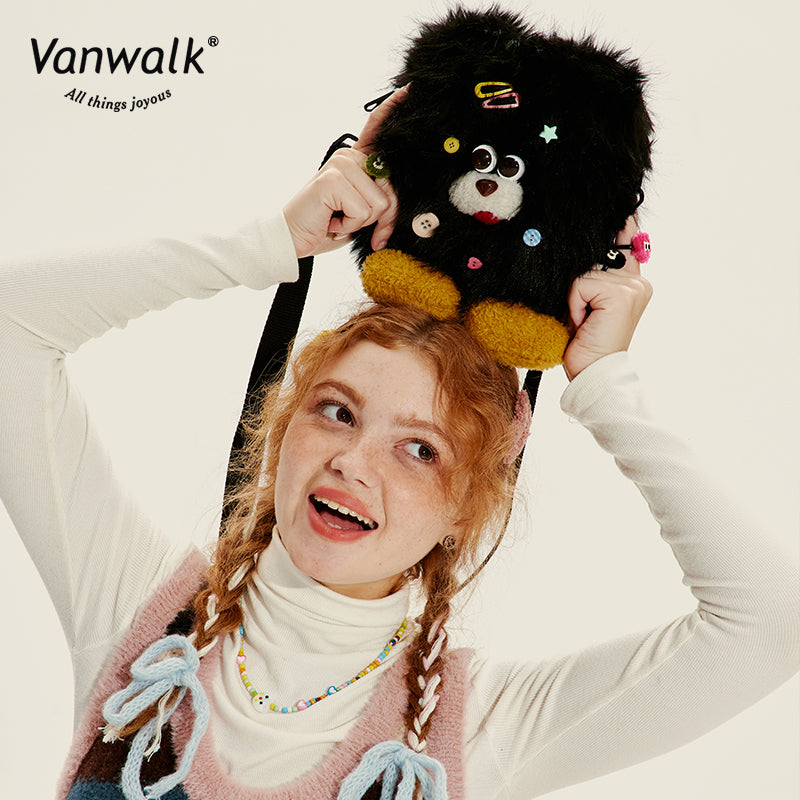 Vanwalk Fashion Mao Monster Crossbody Bag V2717