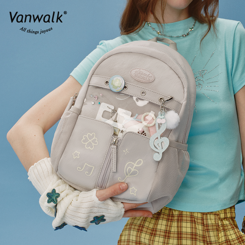 Vanwalk Multi-Pockets Happy Band Backpack V2901