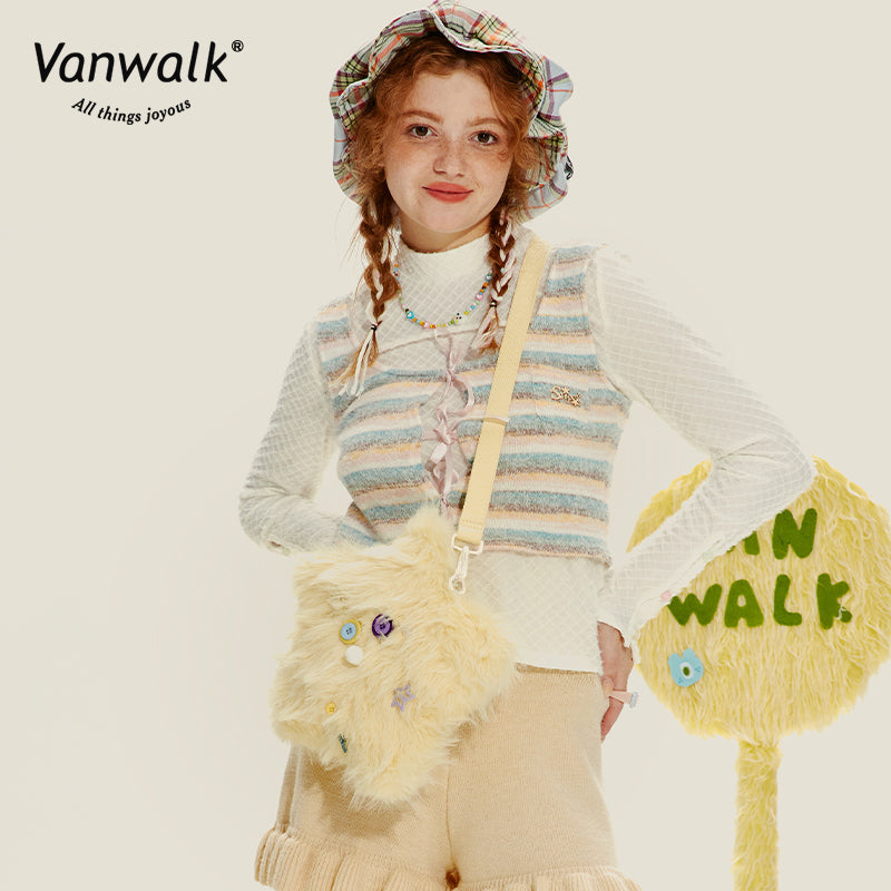 Vanwalk Fashion Mao Monster Crossbody Bag V2717