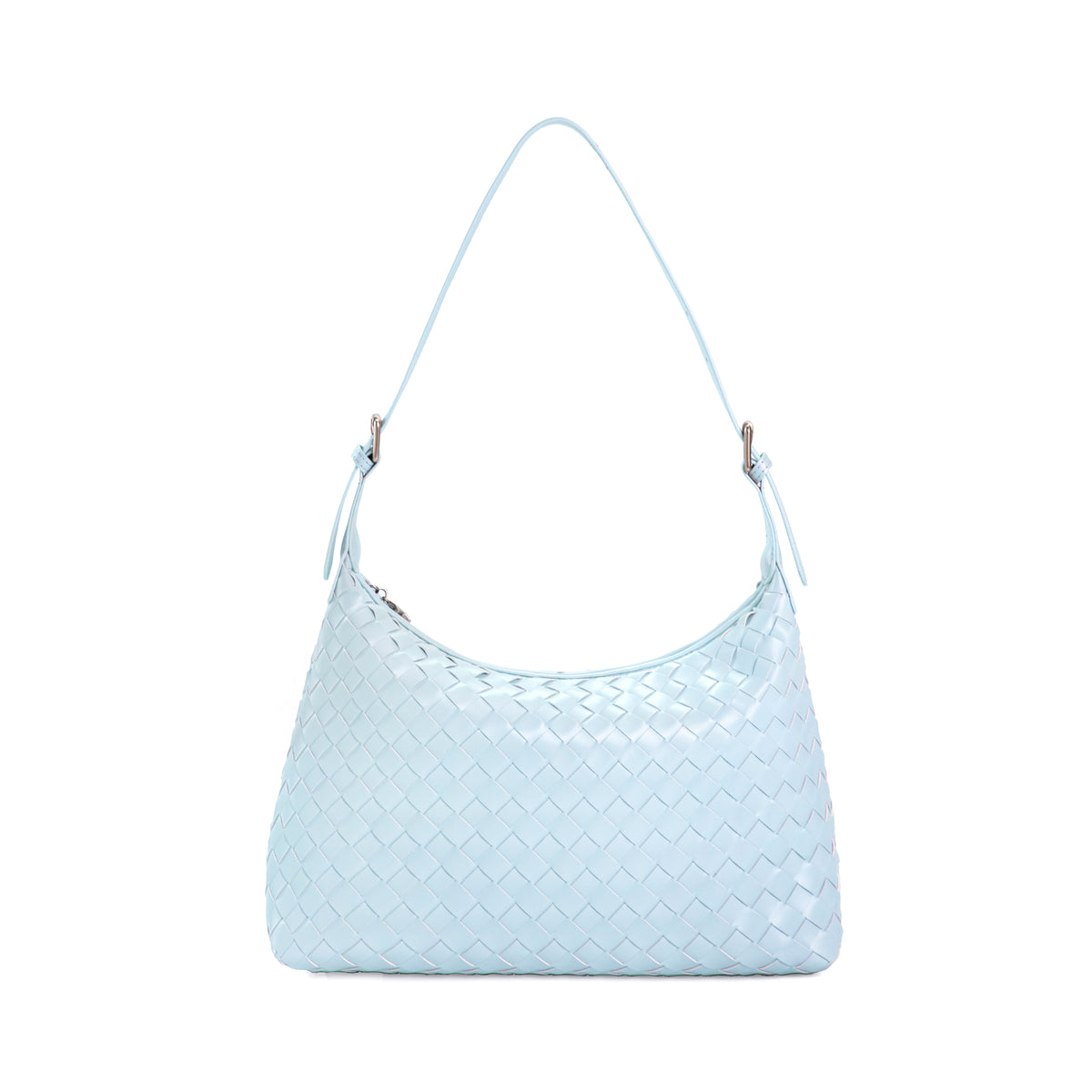 Vanwalk Woven-Texture Embossed Leather Hobo Shoulder Bag V3082