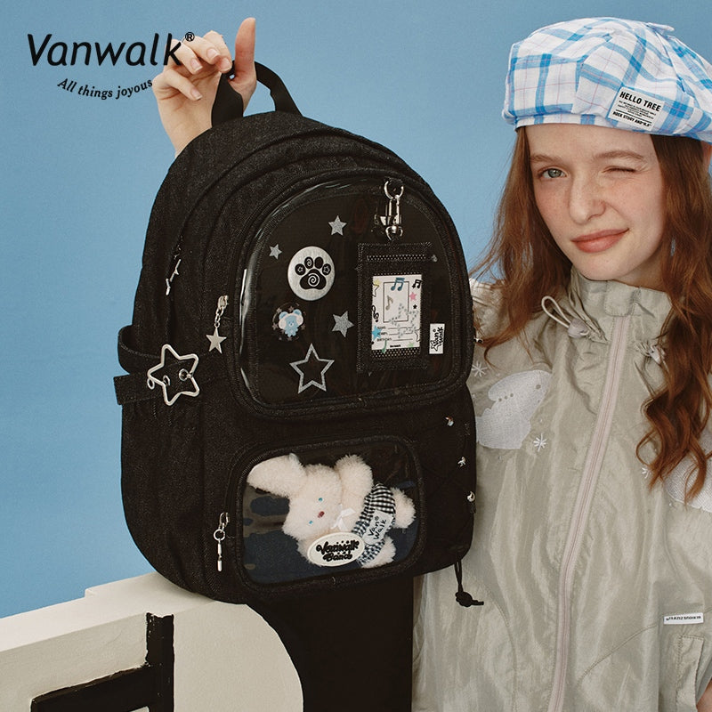 Vanwalk Multiple Pockets Happy Band backpack V2908