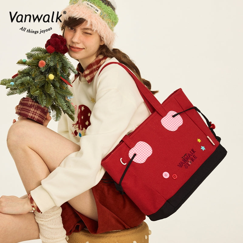 Vanwalk Water-Resistant Christmas Shoulder Bag V2868