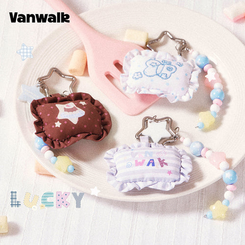 VANWALK Cocoapie Series Cute Bunny & Star Plush Keychain Bag Charm K729