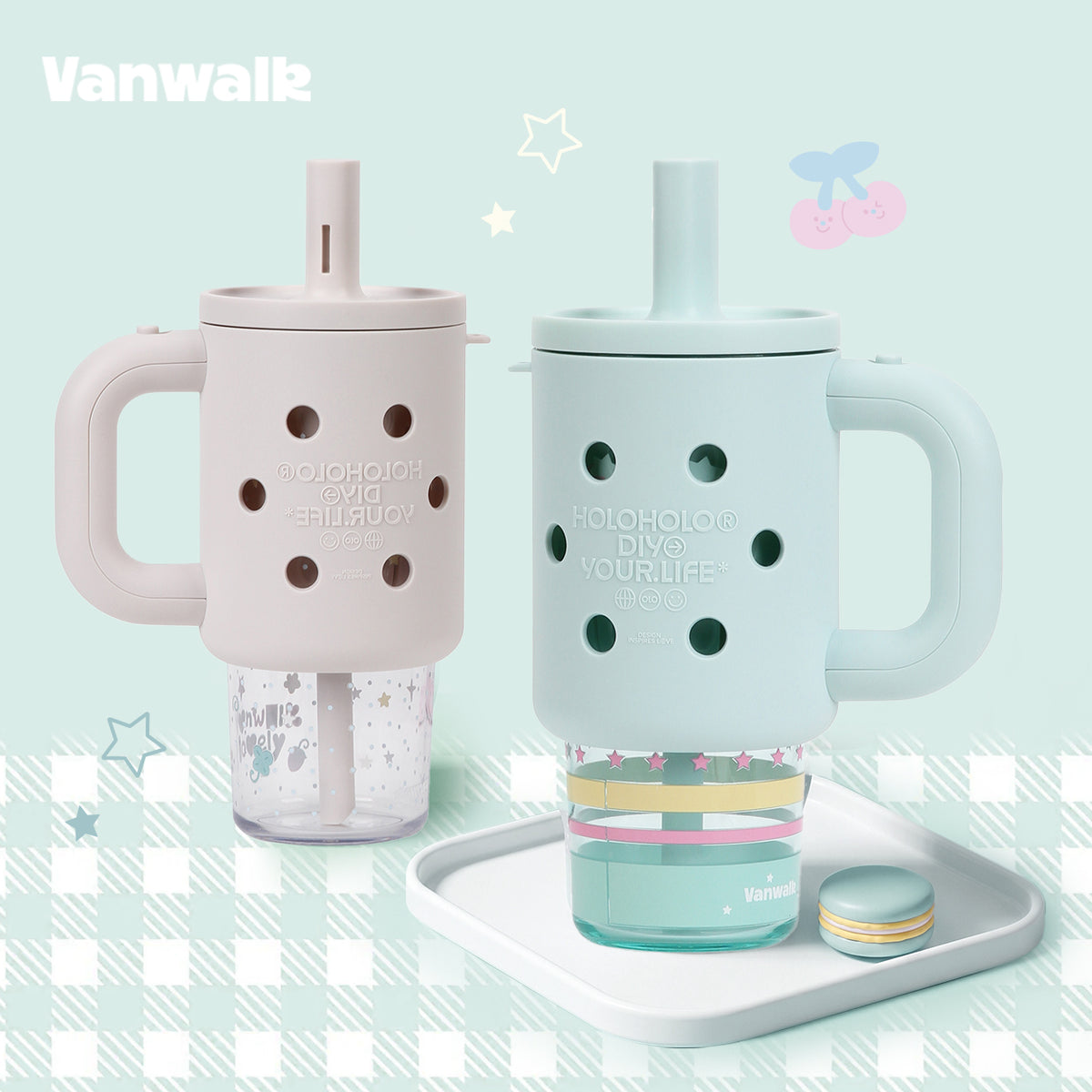 Vanwalk Cocoapie Series Cute 800ml Water Bottle k714