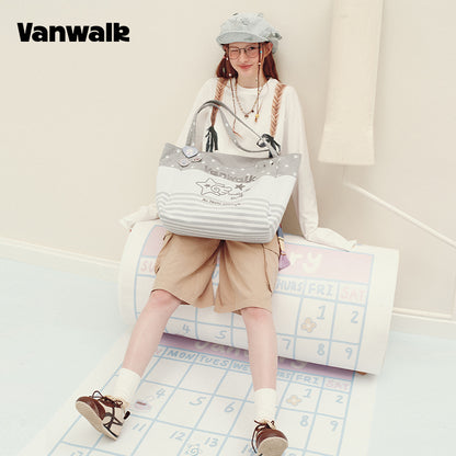 VANWALK Planner House Large Capacity Shoulder Tote Bag V3017