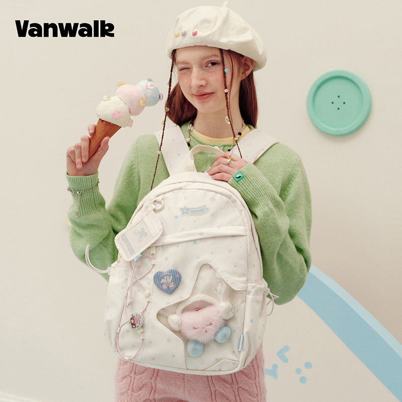 vanwalk Adorable Handmade Notebook House Series Backpack v3029