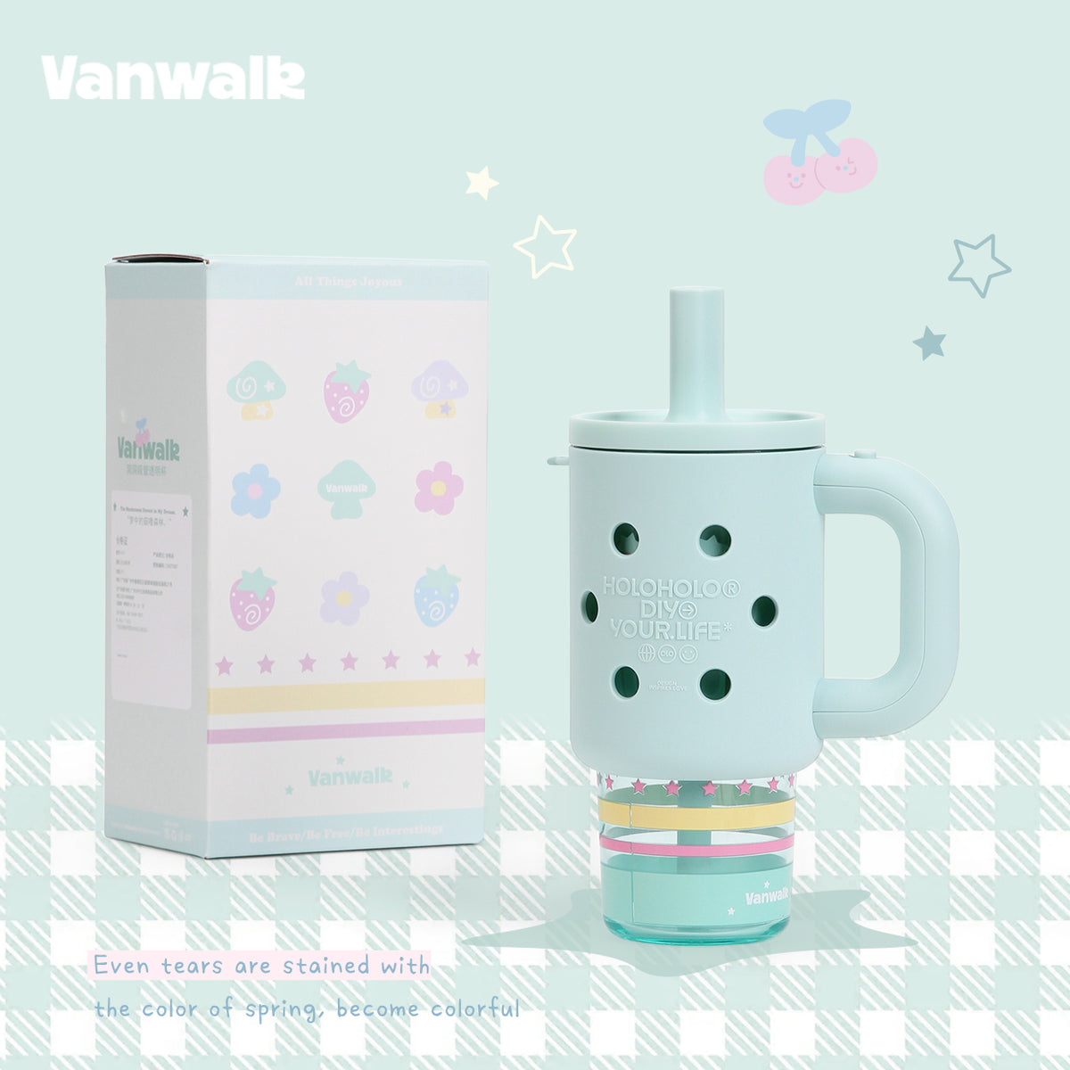 Vanwalk Cocoapie Series Cute 800ml Water Bottle k714