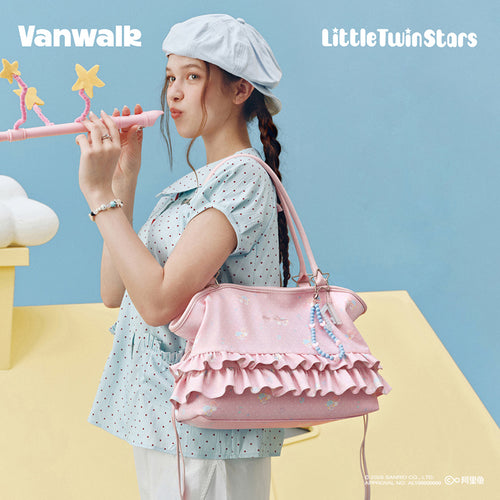VANWALK Cute Design Sanrio Little Twin Stars Shoulder Bag V3058