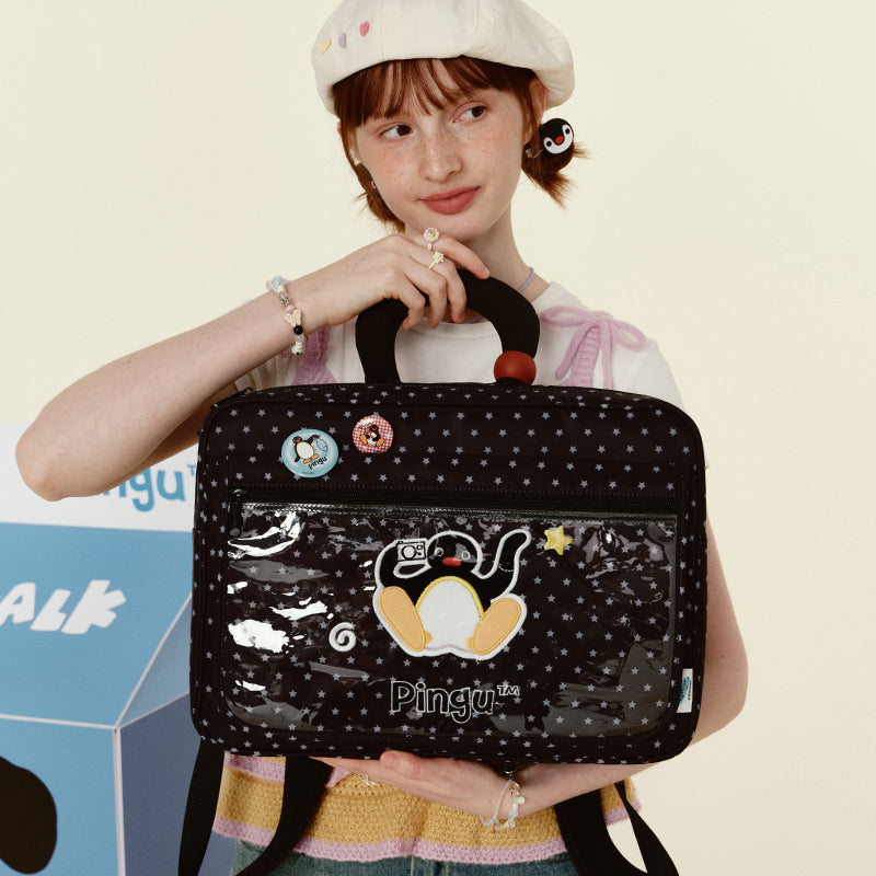 VANWALK Cute Pingu Collaboration Series Laptop bag/handbag v2940