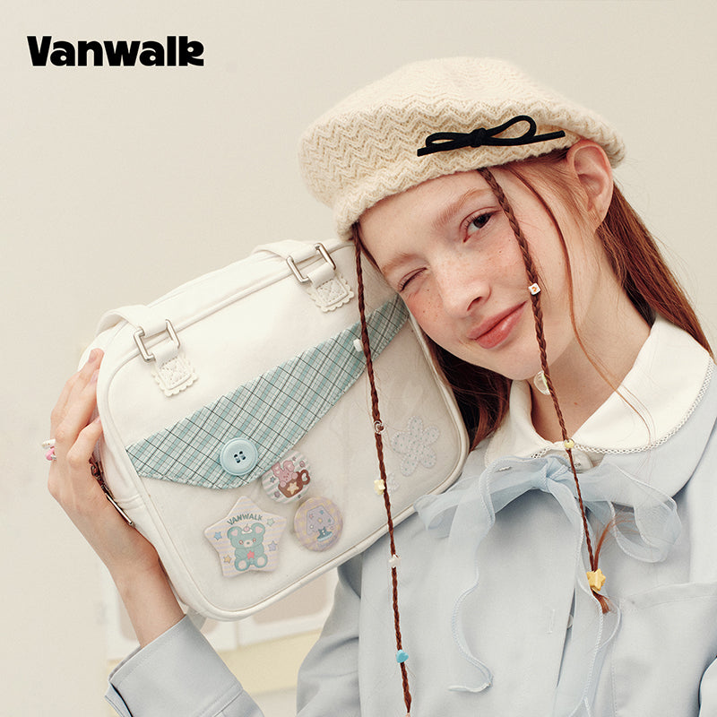 vanwalk Adorable Design Notebook House Series Shoulder Bag v3023