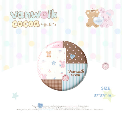 Vanwalk Cocoapie Series Cute Plush Charm & Badge K730