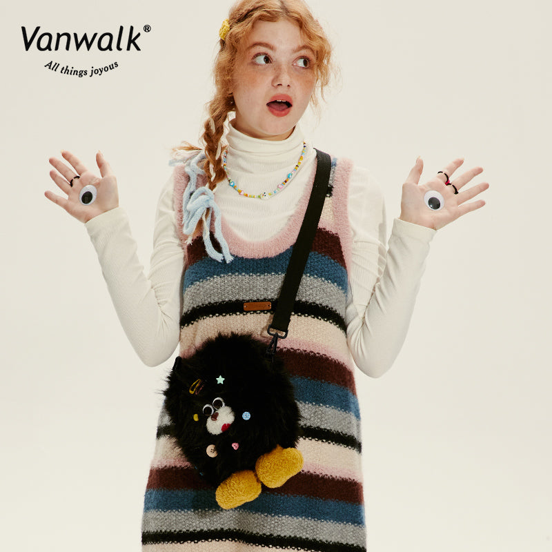 Vanwalk Fashion Mao Monster  Crossbody Bag V2717