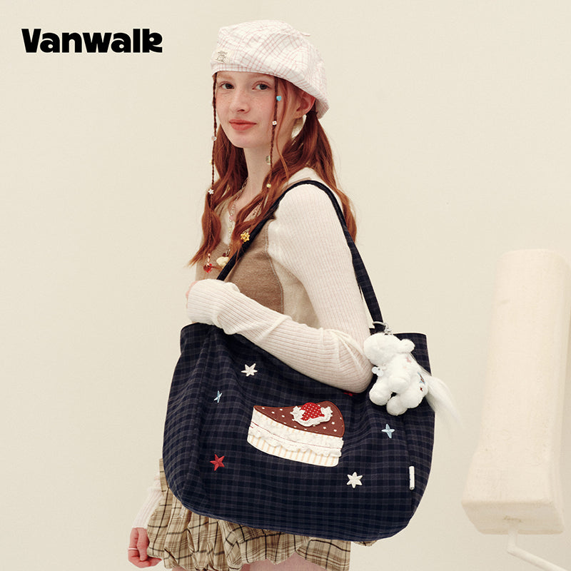 VANWALK Planner House Large Capacity Shoulder Tote Bag V3018