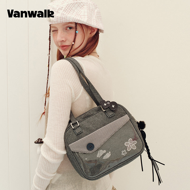 vanwalk Adorable Design Notebook House Series Shoulder Bag v3023