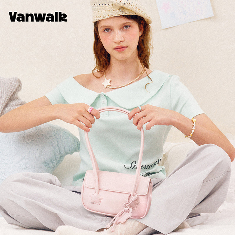 VANWALK COCOA PIE Series Original Design Shoulder Bag V3087