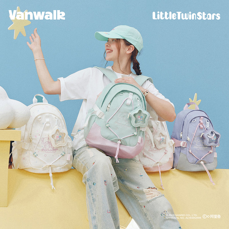 VANWALK Little Twin Stars Sanrio Collaboration Backpack V3074