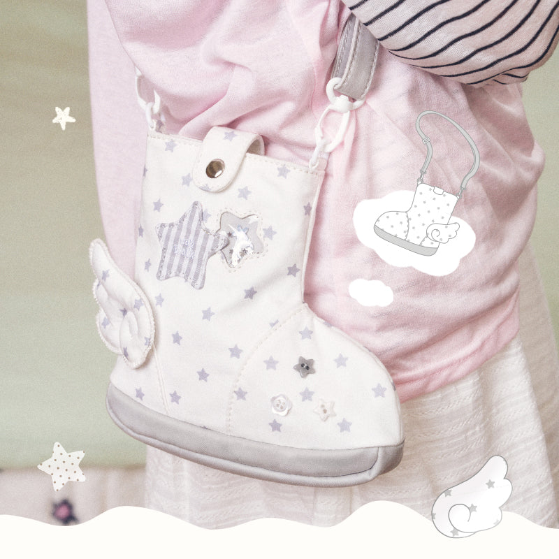 Vanwalk Cocoapie Series Cute Boot-Shaped Plush Crossbody Bag VS122