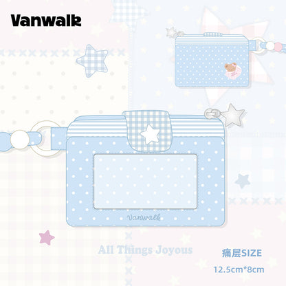 VANWALK Cocoapie Series Cute Bunny Lanyard Badge Card Holder VS125