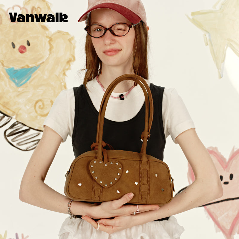 VANWALK Niche lovely note Shoulder Bag v2895