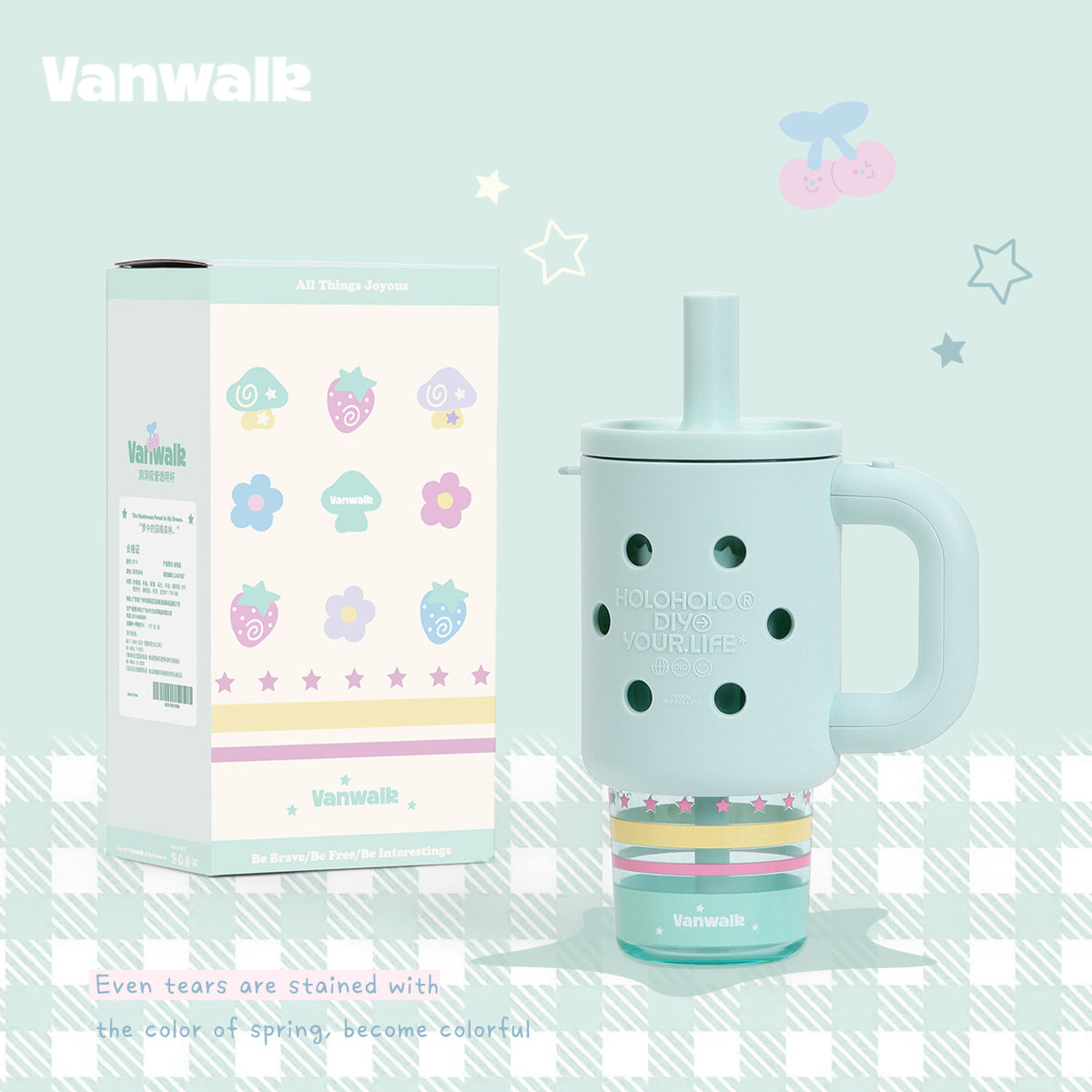 Vanwalk Cocoapie Series Cute 800ml Water Bottle k714