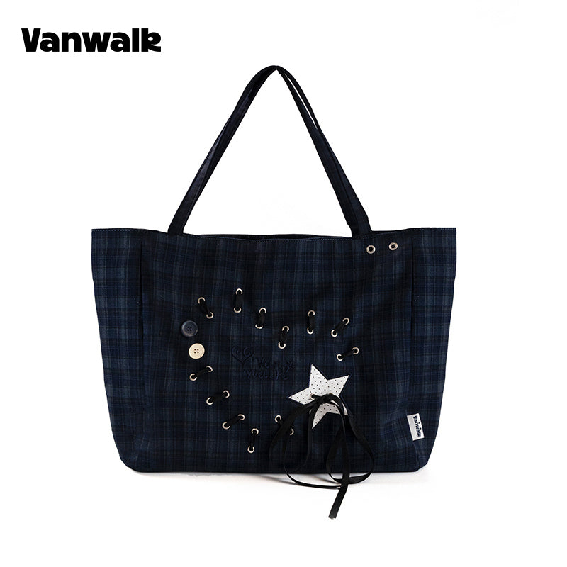 VANWALK Planner House Large Capacity Shoulder Tote Bag V3017