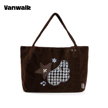 VANWALK Planner House Large Capacity Shoulder Tote Bag V3018