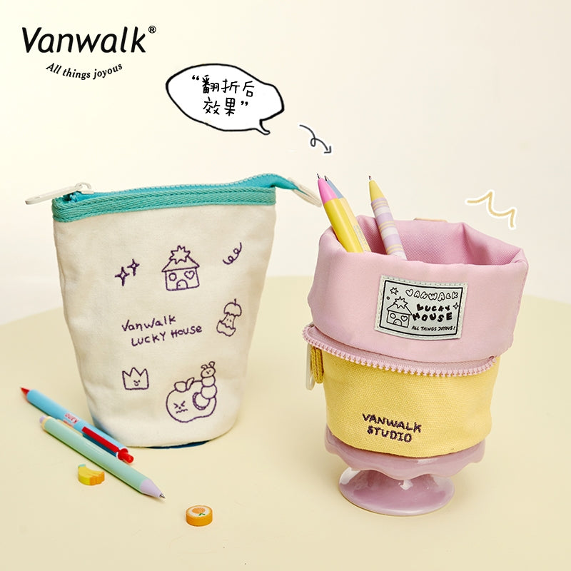 Vanwalk cute Lucky House Series Pencil case K454