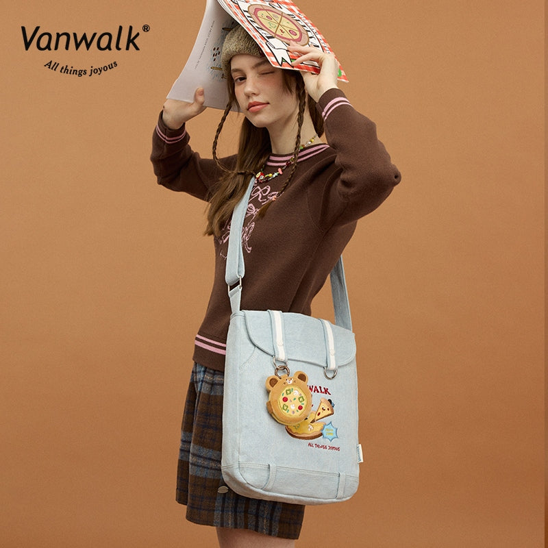 Vanwalk Lightweight Pizza Series Crossbody Bag V2859