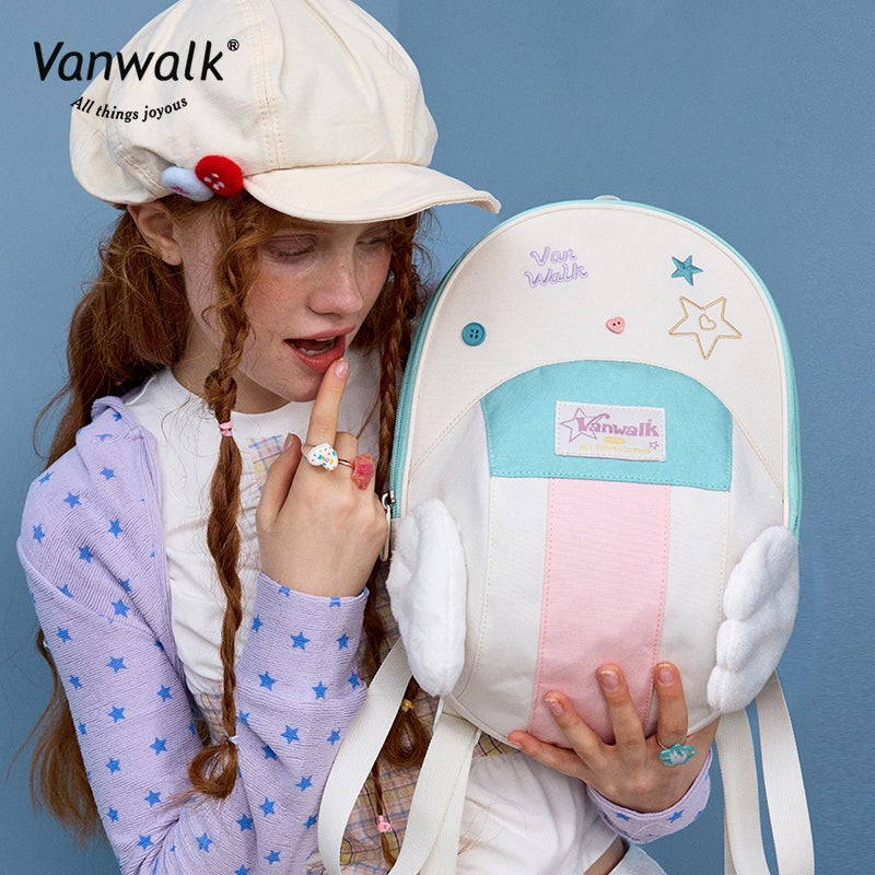 Vanwalk Fashion Streetwear  Lucky Star Backpack V2880