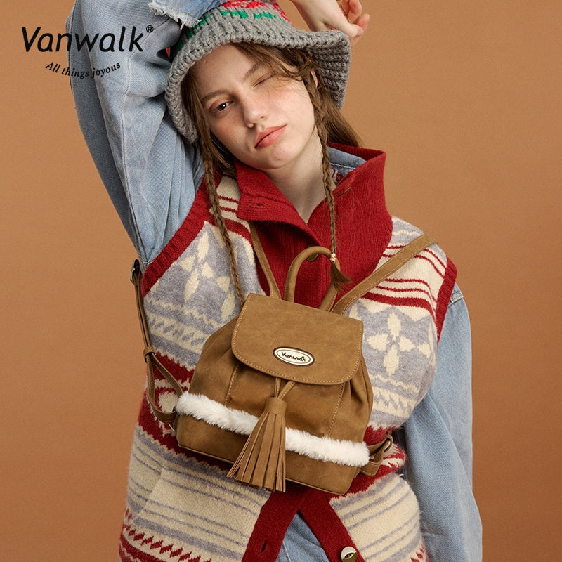 Vanwalk Fashion Pizza mini backpack V2879