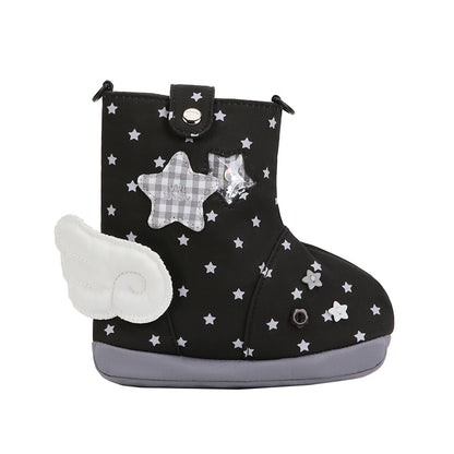Vanwalk Cocoapie Series Cute Boot-Shaped Plush Crossbody Bag VS122